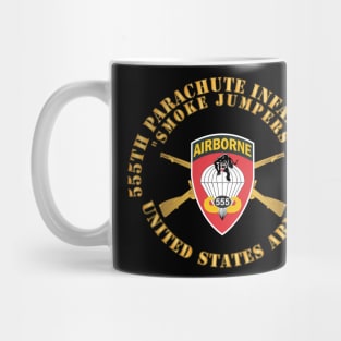 555th Infantry Parachute Bn SSI - Smoke Jumpers w Br X 300 Mug